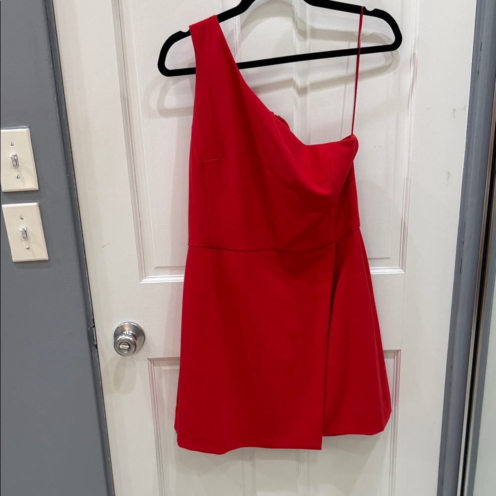 French connection Red One-Shoulder Dress